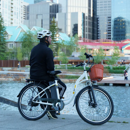 HK-C6 | Step-Thru Electric Bike | Motor 500-750W | 48V 12.5Ah removeable battery | 6 Speed Shimano