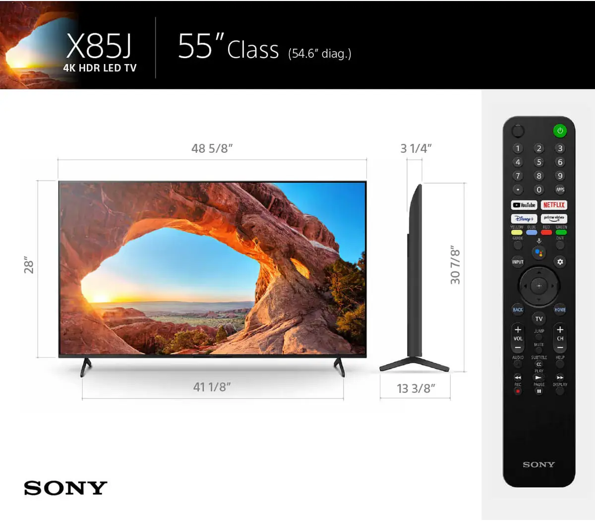 SONY TV 55 INCHES
