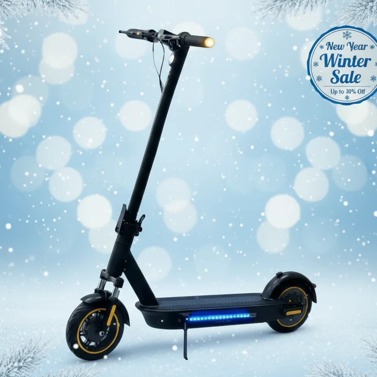 HK Max folding electric scooter | 500-750W | 15Ah battery | 10 inch tires | Bluetooth App | Turn Signals