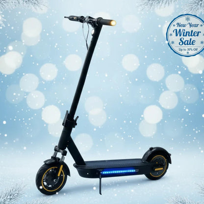 HK Max folding electric scooter | 500-750W | 15Ah battery | 10 inch tires | Bluetooth App | Turn Signals