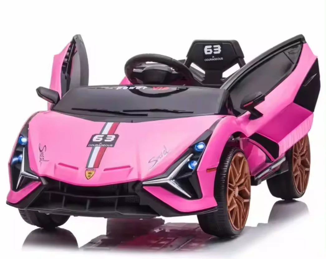 Kid's Lambo Ride On Sports Car | Remote Control | Music | Stories| Bluetooth| MP3 | EVA Tires| Leather Seat