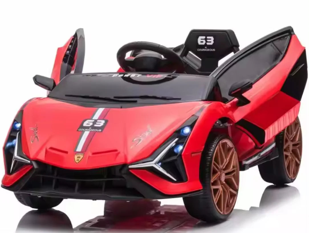 Kid's Lambo Ride On Sports Car | Remote Control | Music | Stories| Bluetooth| MP3 | EVA Tires| Leather Seat
