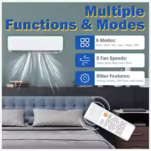 12000 BTU Mini Split AC with WiFi - 19 SEER2 Heat Pump