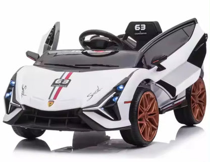 Kid's Lambo Ride On Sports Car | Remote Control | Music | Stories| Bluetooth| MP3 | EVA Tires| Leather Seat
